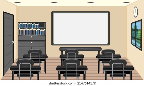Ilustración del concepto de salón de clases