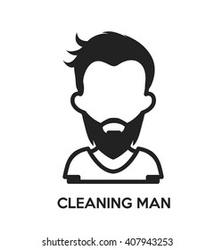 School Cleaning Man