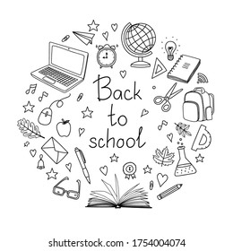 School Supplies Outline Hd Stock Images Shutterstock