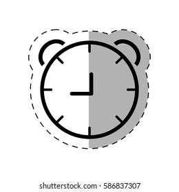 school clock thin line vector illustration eps 10