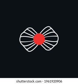 Icono plano de la cinta adhesiva de la escuela. Sencillo símbolo de fondo de carteles de las lecciones de la escuela. Elemento de diseño de logotipo. Impresión de camisetas. Vector para pegatinas.