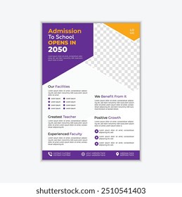 School and collage Admission Flyer Design 