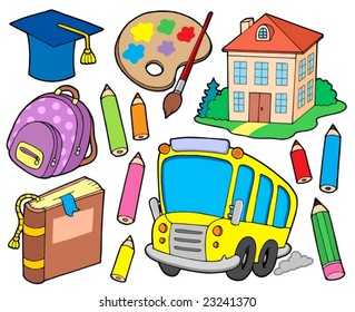 School collection 1 - vector illustration.