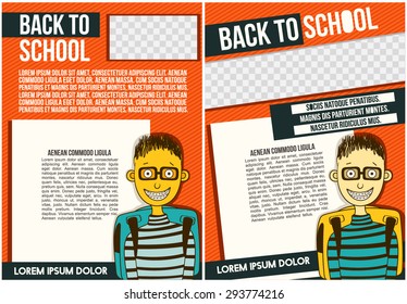 School (college) Flyer Template.