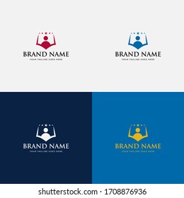 School, college logo design vector template.  Vector elements.