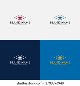 School, college logo design vector template.  Vector elements.