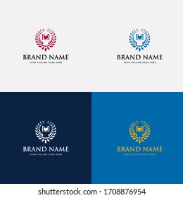 School, college logo design vector template.  Vector elements.