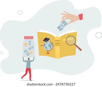 school or college scholarship as financial funding for knowledge.