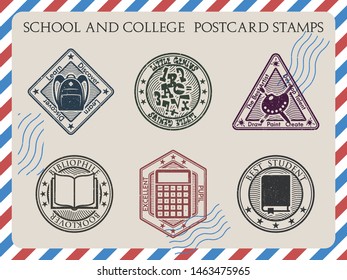 School and College Stamps for Diplomas, Certificates and Other Documents