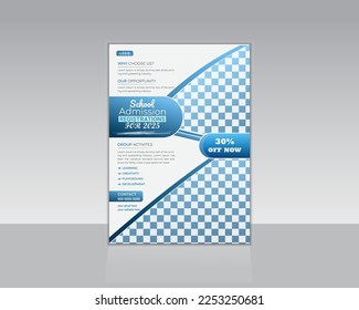 School, College, University Admission Flyer, Education Poster, Leaflet template