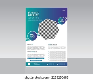 School, College, University Admission Flyer, Education Poster, Leaflet template