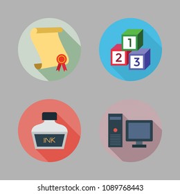 school color icon.set