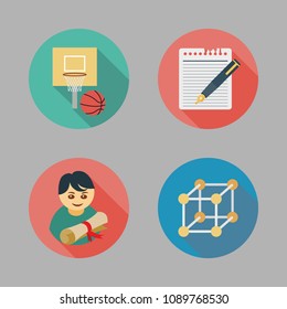 school color icon.set