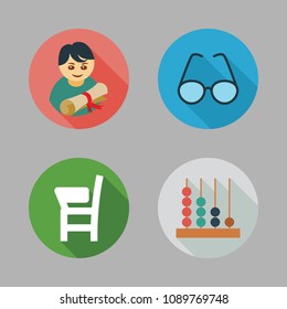 school color icon.set
