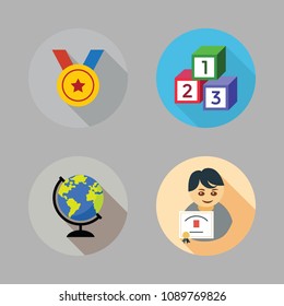 school color icon.set