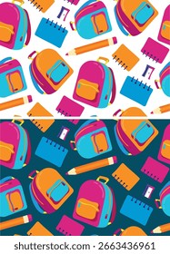 School color pattern background in vector.