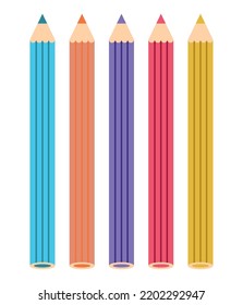 school color pencils isolated icon