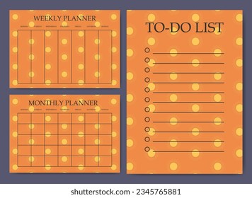 School colorful organizer with sun paper sheets