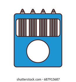 school colors isolated icon