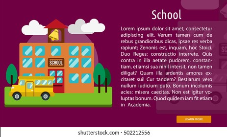 School Conceptual Banner
