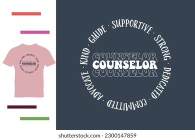 School counselor t shirt design