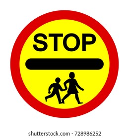 School Crossing Patrol 'lollipop' Sign