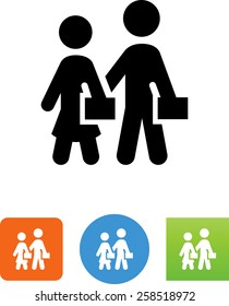 School crossing / X-ing icon