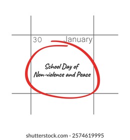 School Day of Non Violence and Peace, January 21. 