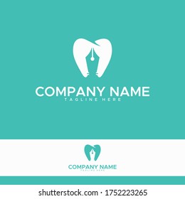 diseño único del logotipo de la escuela de odontología
