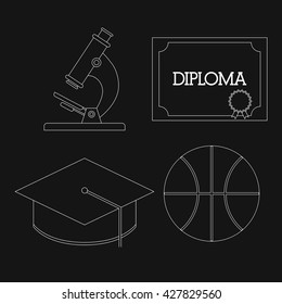 School design.  Education concept. Learning icon , vector
