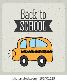 School design over beige background, vector illustration