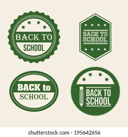 School design over beige background, vector illustration