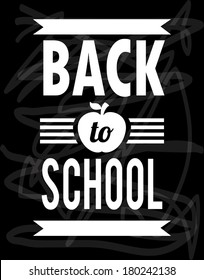 school design over black  background vector illustration