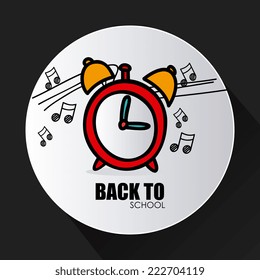 School design over black background, vector illustration
