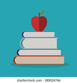 school design over blue background vector illustration