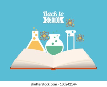 school design over  blue background vector illustration