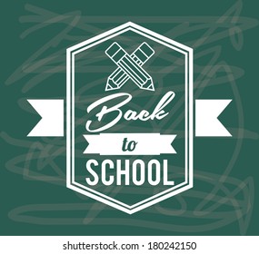 school design over blue  background vector illustration 
