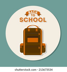school design over blue background vector illustration
