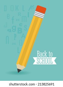 school design over blue  background vector illustration