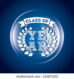 school design over blue background vector illustration 