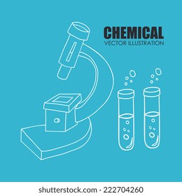 School design over blue background, vector illustration
