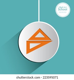 School design over blue background, vector illustration 