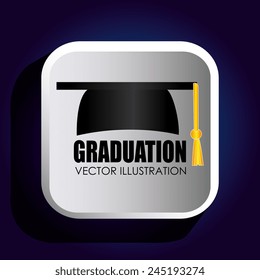School design over blue background, vector illustration.