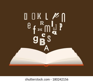 school design over brown  background vector illustration