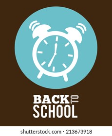 school design over brown background vector illustration