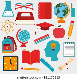 school design over gray background vector illustration 