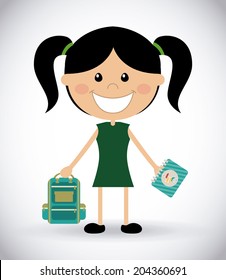school design over gray background vector illustration