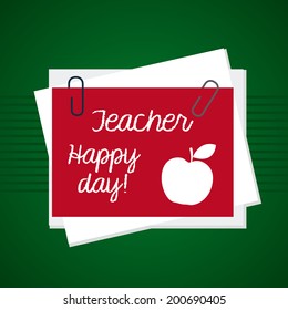 School design over green  background, vector illustration