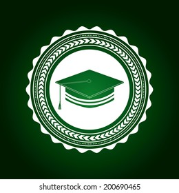 School design over green background, vector illustration
