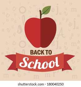 school design over pink background vector illustration